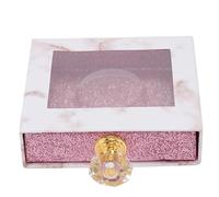 DECORNIJIA 1pezzi Scatola Per Ciglia Finte Quadrata Con Finestra Trasparente Organizer Portatile Multiuso Per Ciglia e Gioielli Perfetta Per Viaggi e Occasioni Speciali