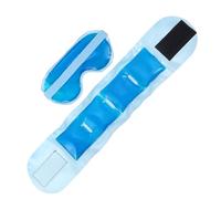 DECORNIJIA 1set Maschera Per Sonno e Impacco Gel Termico e Freddo Per Occhi e Collo Riutilizzabile Per Gonfiore e Stress Gel Per Viaggi e Relax