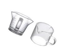 DECORNIJIA 2 pezzi Bicchieri Misuratori in Vetro Trasparente con Beccuccio per Cucina e Bevande Facili da e Design