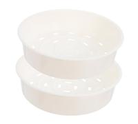 DECORNIJIA 2 pezzi Cestelli Vapore in Plastica per Cucina Professionale Accessori Steamer Leggeri e Compatti Resistenti e Facili da Usare per Verdure e Ravioli