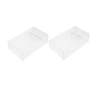 DECORNIJIA 2 pezzi Copertura Antipolvere per Mouse in Acrilico Trasparente Protezione Resistente e Compatibile per Mouse da Ufficio e Casa Antigraffio e Durevole