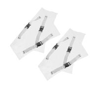 DECORNIJIA 2 pezzi Copri Poggiapiedi per Sedia Odontoiatrica Trasparente con Fascia Elastica e Clip Antiscivolo per Protezione Piedi Poltrona Dentale