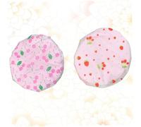 DECORNIJIA 2 pezzi Cuffia Doccia Donna Doppio Livello Elastico Adatto per Tutte le Asciugature Rapide con Stampa e Ciliegie Riutilizzabile per Bagno e Spa