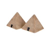 DECORNIJIA 2 pezzi Decorazione Casa in Resina Scultura Piramide Antica Delicata Ornamento per Studio e Ufficio Accessorio Psicologico Antistress Regalo Originale