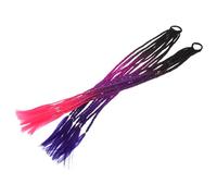 DECORNIJIA 2 Pezzi Extension Treccia Coda di Cavallo Sintetica Colorata Leggere e Comode con Sfumature Ombré per Ragazze Accessori per Feste Carnevali e Cosplay