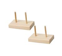 DECORNIJIA 2 Pezzi Filo Cucito Legno Supporto Spoletta Ricamo e Cucito Organizer Stoccaggio Fili Resistente e Facile da Usare per Ricamare e Progetti Fai da Te