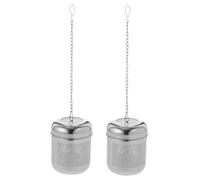 DECORNIJIA 2 pezzi Filtro Infusore in Acciaio per Spezie e Tè Resistente Temperature Accessorio Cucina per Tisane Zuppe e Infusi Residui