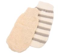DECORNIJIA 2 Pezzi Guanti Esfolianti per Bagno in Guanti per Scrub Corpo Riusabili per Doccia e Pulizia Profonda Braccia Gambe e Schiena Morbidi e Facili Indossare