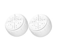 DECORNIJIA 2 pezzi Lavatrice Portatile Mini con Turbo Automatico e Aspirazione Inferiore Alimentazione USB Plastica Resistente per Casa Camper e Viaggi Pulizia Profonda e Facile Uso Pulsante