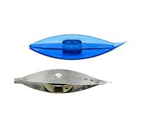 DECORNIJIA 2 Pezzi Navette per Tessitura Fai da Te in Metallo e Plastica Trasparente Strumenti Leggeri e Resistenti per Maglieria per Lavori Maglia Sciarpe e Accessori Handmade