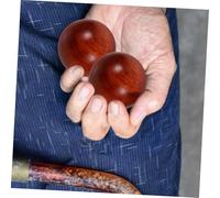 DECORNIJIA 2 pezzi Palle in Legno per Allenamento Manuale e Stretching Muscolare per Agopressione e Stimolazione Dita Sfere Pratiche per Esercizi di Riabilitazione e Relax