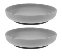 DECORNIJIA 2 Pezzi Piatti in Silicone Antiscivolo per Anziani e Disabili Piatti con Ventosa Anti-rovesciamento Materiale Sicuro Facile per Uso Domestico e Strutture Assistenziali