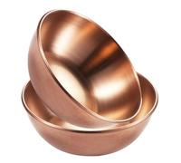 DECORNIJIA 2 pezzi Piatti Inossidabili per Salse e Spezie Design Rotondo Rosé per Cucina Ristorante Buffet e Aperitivi Portatili e Resistenti