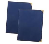 DECORNIJIA 2 pezzi Portamenu Trasparente con Copertina in PU Resistente e Facile da Custodia Menu Riutilizzabile per Ristoranti e Bar Visibilità Chiara delle Ricette e Prezzi