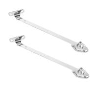 DECORNIJIA 2 Pezzi Supporti per Cucina in Acciaio Inossidabile Telescopiche Resistenti con Cerniere Ammortizzate per Porte Ribaltabili Armadi Supporto Robusto e Durevole per Mobili