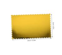 DECORNIJIA 20 Pezzi Base per Torta Rettangolare in Ondulato Spessore con Supporto Robusto per Dolci da Forno in Feste Pasticcerie