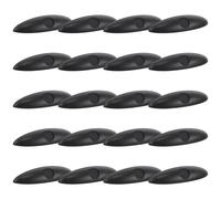 DECORNIJIA 20 Pezzi Copertura Antipioggia Nera per Telecamera di Retromarcia Auto, Protezione Anti-acqua Resistente ai Raggi Uv, Set da 20 Pezzi per Veicoli, Installazione Semplice, per Guida