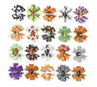 DECORNIJIA 20 Pezzi Halloween per Bambine e Ragazze Clip Decorativa Tre Strati Accessori Piccoli e Facili Indossare per Feste Carnevale e Cosplay