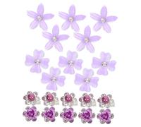 DECORNIJIA 20 Pezzi Mini Clips per con Fiori Piccole Barrettes Rhinestone per Frangia e Fermagli Decorativi Compatti e Sicuri per Donna Accessori Eleganti e Versatili