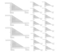 DECORNIJIA 20pezzi Ganci in Plastica Per Ripiani Di Frigorifero e Congelatore Supporto Semplice e Facile Da Installare Per Mensole Clips Per Frigorifero e Congelatore