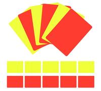 DECORNIJIA 24 Pezzi Cartellini Rosso Giallo per Arbitri Calcio Carte PVC Resistenti per Partite Sportive Segnalazione Chiara per Espulsioni e Ammonizioni Kit Arbitro Professionale per Tornei