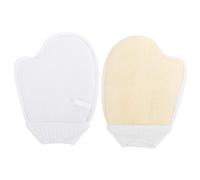 DECORNIJIA 2pezzi Guanti Da Bagno in Spugna Di Luffa Guanti Scrub Per Corpo Asciugamani Da Doccia Adatti Per Esfoliazione Su Gambe Braccia Petto e Altre Parti Del Corpo