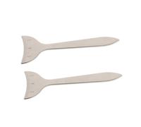 DECORNIJIA 2pezzi Ruler Per Misurazione Occhi Acciaio Inossidabile Strumento Di Precisione Per Contorno Occhi e Distanza Pupillare Per Makeup Applicator e Eyeliner