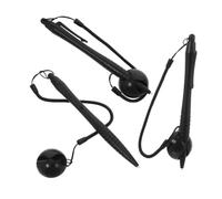 DECORNIJIA 3 pezzi Penna Touch Resistiva con Cordino Molla e Base Pennino per Disegno e Scrittura su Schermi Resistivi Anti-smarrimento Compatibile con Tablet e Smartphone Touch Resistivi