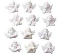 DECORNIJIA 30 Pezzi Angioletto Resinato Flatback Charm Decorazione Barocca per Accessori Cover Telefonino Leggero e Durevole per DIY Scrapbook Gioielli e Borse