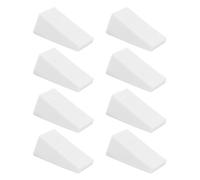 DECORNIJIA 30 Pezzi Piumini da Cipria Geometrici in Spugna Bianca per Trucco a Uso Doppio, Adatti per Fondotinta Liquidi e Polveri in Casa o Saloni di Bellezza