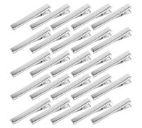 DECORNIJIA 30 Pezzi Pz Clip per Capelli in Metallo Becco d Anatra Rinforzate Fermagli Alligatore con Denti per Fai da Te Accessori Resistenti per Creazioni di Fiocchi e Progetti Artigianali