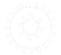 DECORNIJIA 300 Ganci Trasparenti in Plastica PP per Calzini e Biancheria Intima Appendini Compatti e Resistenti per Esposizione al Dettaglio Organizzazione Spazi Negozi e Magazzini