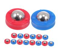 DECORNIJIA 32 pezzi Mini Shuffleboard Pucks in Resistente Accessori Scorrevoli da Tavolo per Gioco da Tavolo Palline Roller Sostitutive Facili da Installare e Rimuovere per Partite Dinamiche