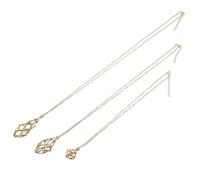 DECORNIJIA 3pezzi Collana in Acciaio Inossidabile Cordino e Gabbia in Pietra Ciondolo in Quarzo per Pietre Collana Quarzo per Gioielli Fai da Te