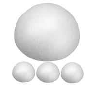 DECORNIJIA 4 Pezzi Foam Hemisphere Balls for DIY Crafts Polystyrene Unfinished Foam for Floral Arrangements Wedding Decor And School Projects Diameter