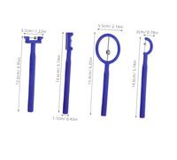 DECORNIJIA 4 Pezzi Kit Allenamento Lingua per Dispositivo Riabilitazione Orale Esercitatore Muscolare per Logopedia Strumento Portatile in Plastica e Acciaio Inossidabile per Del Linguaggio