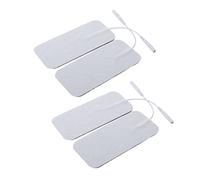 DECORNIJIA 4 pezzi Pad Autoadesivi per Elettrostimolatore Gel Conduttore Lattice Ricambio per Elettrodi con Traspiranti e Adesione Premium Compatibili con Dispositivi Digitali