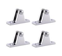 DECORNIJIA 4 Pezzi Supporti Tendalino in Acciaio Inossidabile per Barca Cerniera Ponte con Spina e Anello Accessori Resistenti alla Corrosione per Tende da Sole