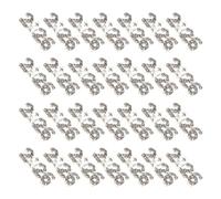 DECORNIJIA 40 Pezzi 40 Pezzi Ciondoli per Unghie Numeri Strass Glitterati in Lega Argento, Decorazioni Nail Art Retro Piatto per Manicure, Accessori Unghie per Feste e Occasioni Speciali