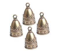 DECORNIJIA 4pezzi Campane di Rame Vintage per Decorazioni Feste Ciondoli Pendenti per Creazioni Artigianali Campane Piccole per Atmosfera Festiva Accogliente