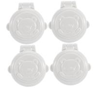 DECORNIJIA 4pezzi Copri Pulsante Avviamento Protezione Chiusura Sicurezza Per Lavatrice e Auto Facile Installazione Senza Danni Blocca Pulsanti Per Prevenire Aperture Accidentali