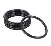 DECORNIJIA 5 Pezzi Anello in Gomma per Ciotola Sonora Nera, Facile da Trasportare e Usare, Accessori per Ciotole Sonore da Meditazione, Supporto Stabile per Buddhismo