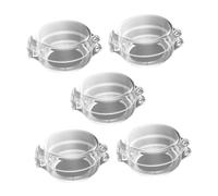 DECORNIJIA 5 pezzi Copri Pomelli per Cucina per Sicurezza Protezione Sicura per Manopole Gas e Microonde Facile Installazione Antimanomissione per Adulti Bianco