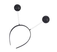 DECORNIJIA 5 Pezzi Fasce Decorative per con Palline in Schiuma Nere Accessori Creativi e Originali per e Ragazza Leggere e Morbide per Look Divertente