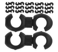 DECORNIJIA 50 Pezzi Clip per Cavi Bici S Style Fermo Flessibile per Freni e Cambio Clip Guida per Mountain e Road Bike Nero Resistente Alle Intemperie
