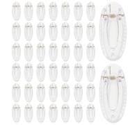 DECORNIJIA 50 Pezzi Fermagli per Chioma Trasparenti in Plastica Base per Forcine Fai da Te Clip Leggere a Punta Singola per e Adulti Accessori Artigianali per Uso Quotidiano e Feste