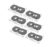 DECORNIJIA 6 Cassette Registrabili da 60 Minuti, Nastri Audio Vuoti per Registrazione, Cassette Audio Vuote Compatibili Registratori, Scatola Trasparente senza Adesivi, Uso per Lezioni