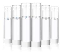 DECORNIJIA 6 pezzi Bottiglie da Viaggio Contenitori Cosmetici Ricaricabili e Antiperdita Flaconi Spray Nebulizzatore Fine Bottiglie Lozione per Toner Struccante e Fondotinta per Trasporto in