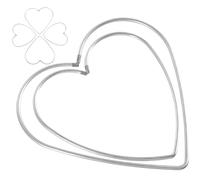 DECORNIJIA 6 Pezzi Cerchi Metallo per Crafting per Dream Catcher e Decorazioni Cuore per Fai da Te e Decorazioni per Casa e Festa