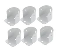 DECORNIJIA 6 pezzi Supporti per Asta Tende in Ferro Robusto Porta Bastone Armadio e Doccia Anti- Staffe Fisse per Finestra Bagno e Balcone Capacità Elevata e Finitura Liscia